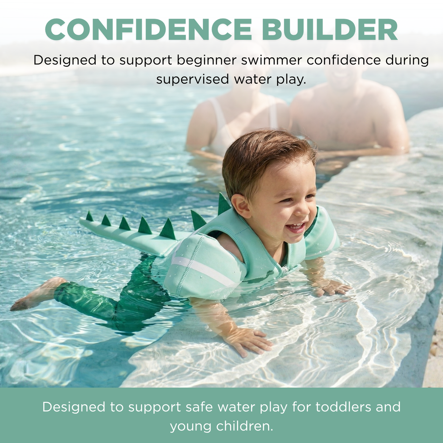 Floating Jackets with Sleeves for pool or Beach | 1-3 Years | Dinosaur