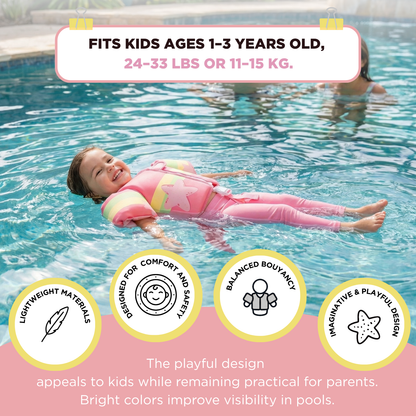 Floating Jackets with Sleeves for pool or Beach | 1-3 Years | Ocean Gems