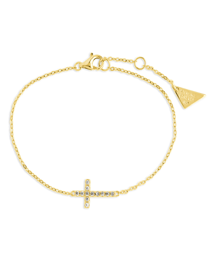 Sterling Silver Kinsey Luxe Cross Accent Bracelet