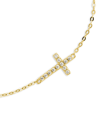 Sterling Silver Kinsey Luxe Cross Accent Bracelet