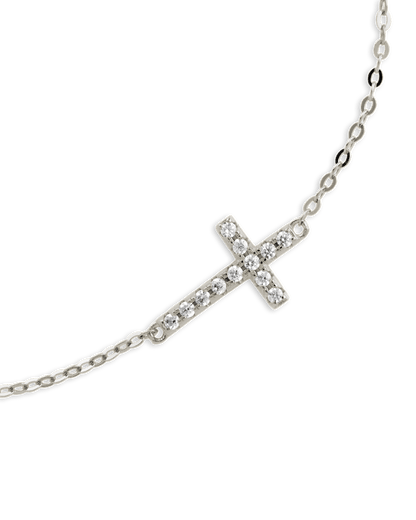 Sterling Silver Kinsey Luxe Cross Accent Bracelet