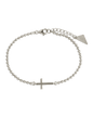 Sterling Silver Kelsey Beaded Cross Bracelet