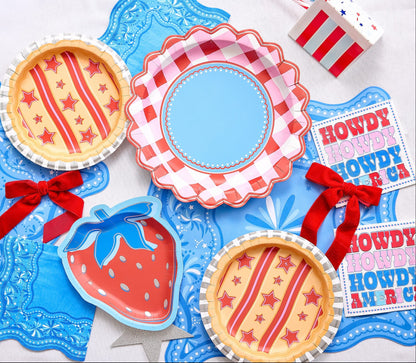 Red, White & Berry Dessert Plate (10 ct)