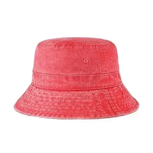 Canvas Bucket Hat - Washed Cotton Moldable Brim - UPF Sun Protection