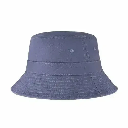 Canvas Bucket Hat - Washed Cotton Moldable Brim - UPF Sun Protection