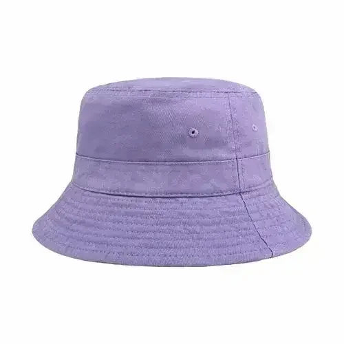 Canvas Bucket Hat - Washed Cotton Moldable Brim - UPF Sun Protection