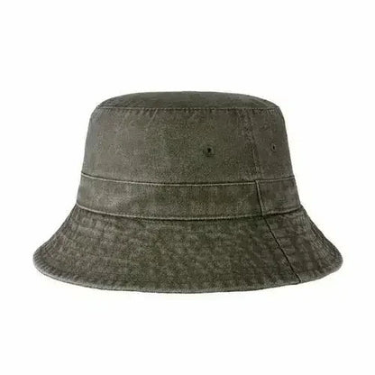 Canvas Bucket Hat - Washed Cotton Moldable Brim - UPF Sun Protection