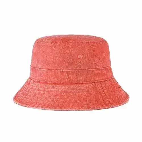 Canvas Bucket Hat - Washed Cotton Moldable Brim - UPF Sun Protection