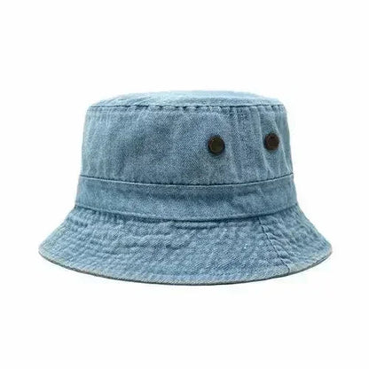 Canvas Bucket Hat - Washed Cotton Moldable Brim - UPF Sun Protection