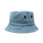 Canvas Bucket Hat - Washed Cotton Moldable Brim - UPF Sun Protection
