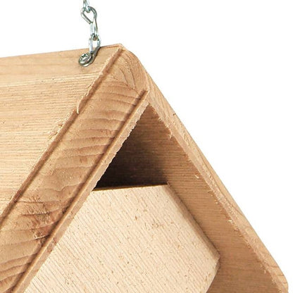 Hand Crafted Pine Wood Hanging Bird House for Carolina Wrens - Made in USA