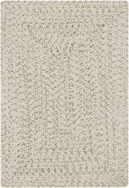 Beige Braided Faux Jute Outdoor Rug