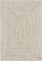 Beige Braided Faux Jute Outdoor Rug