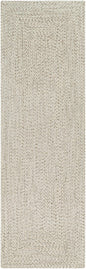 Beige Braided Faux Jute Outdoor Rug