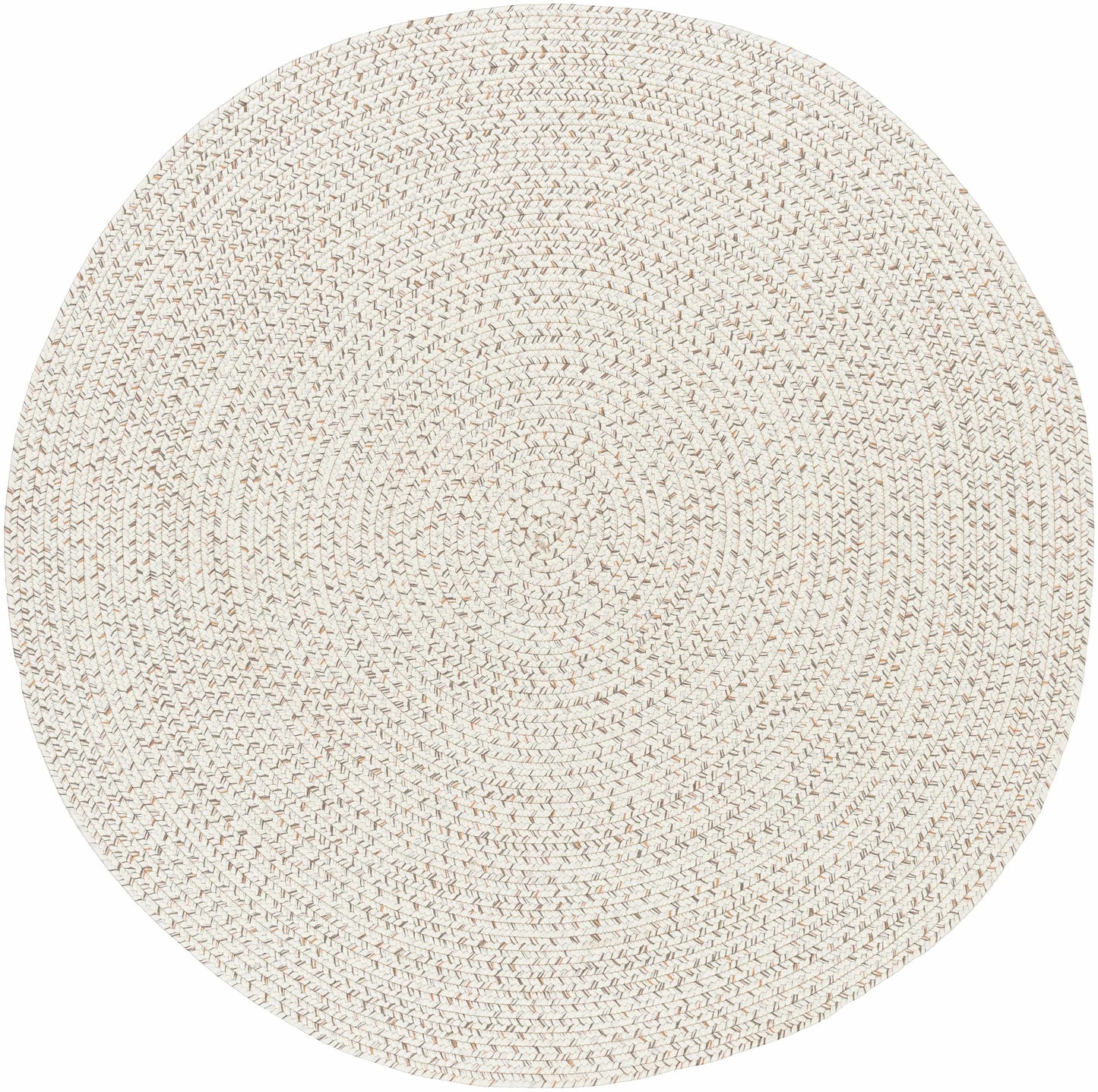 Beige Braided Faux Jute Outdoor Rug