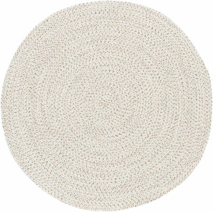 Beige Braided Faux Jute Outdoor Rug