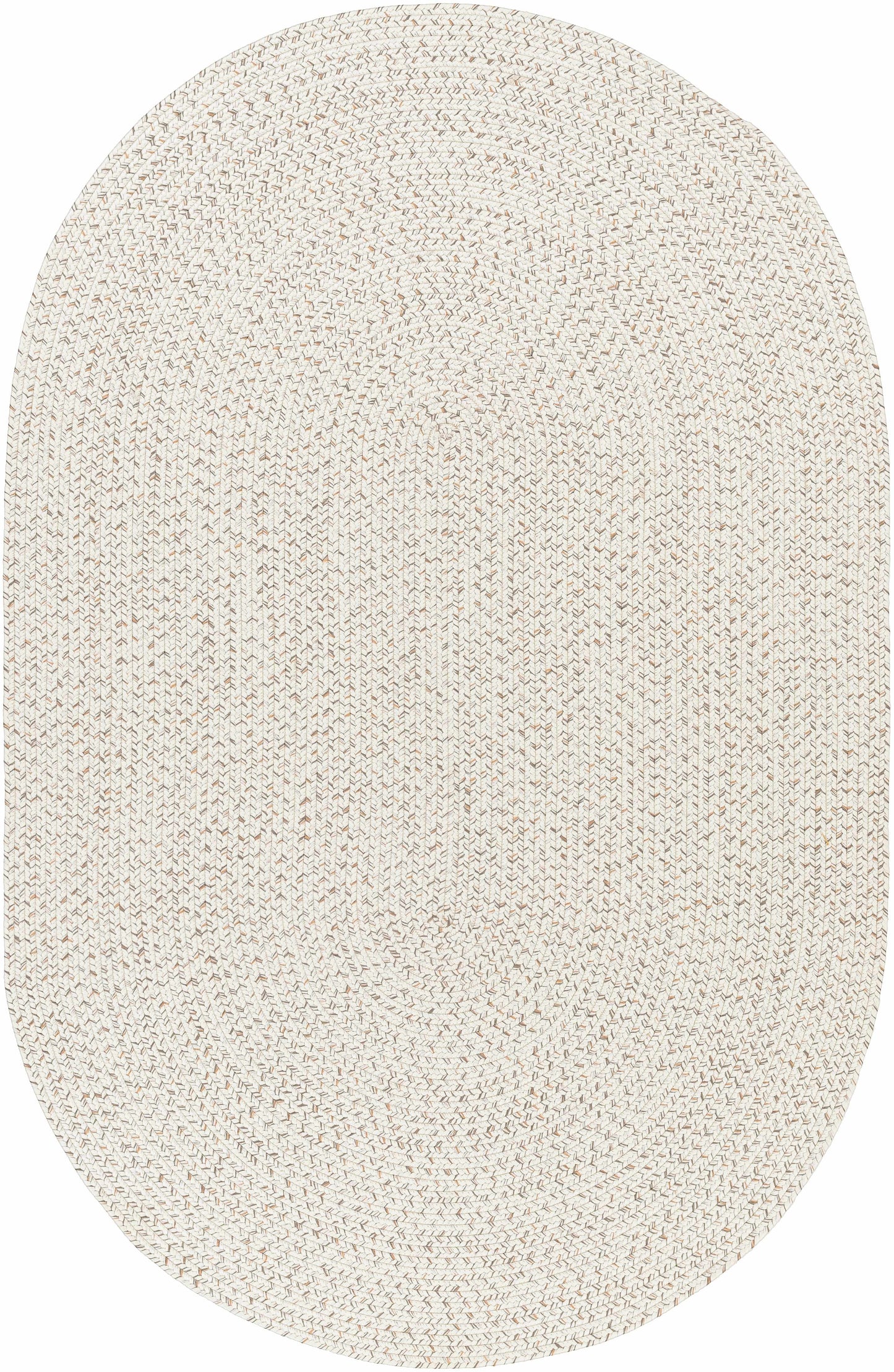 Beige Braided Faux Jute Outdoor Rug