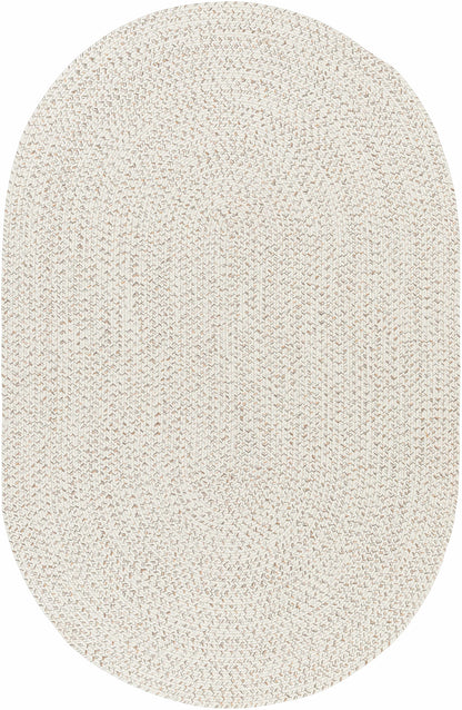 Beige Braided Faux Jute Outdoor Rug