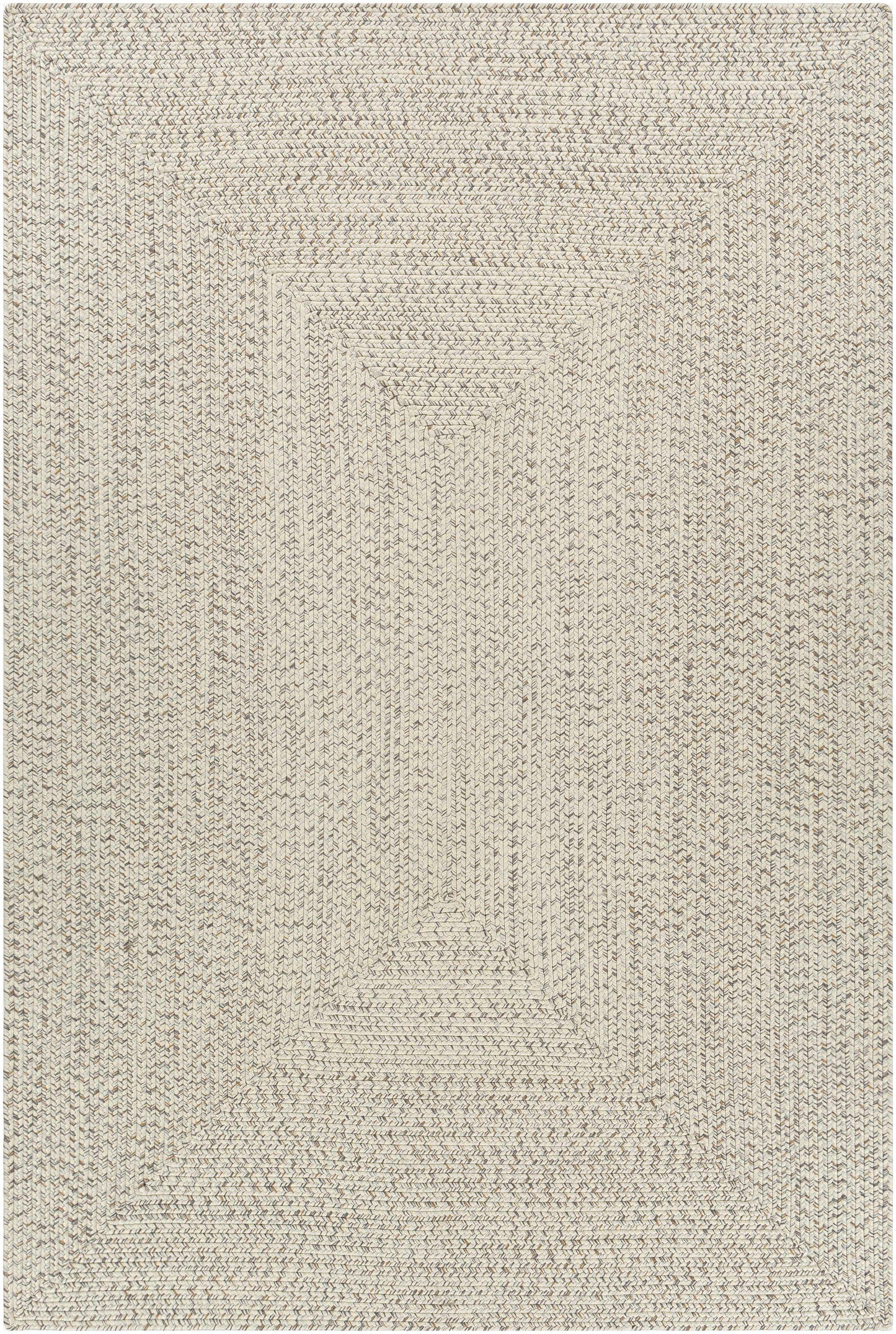 Beige Braided Faux Jute Outdoor Rug