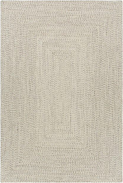 Beige Braided Faux Jute Outdoor Rug