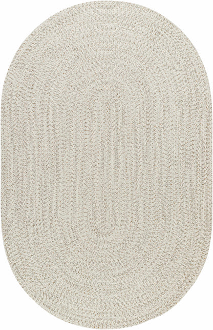 Beige Braided Faux Jute Outdoor Rug