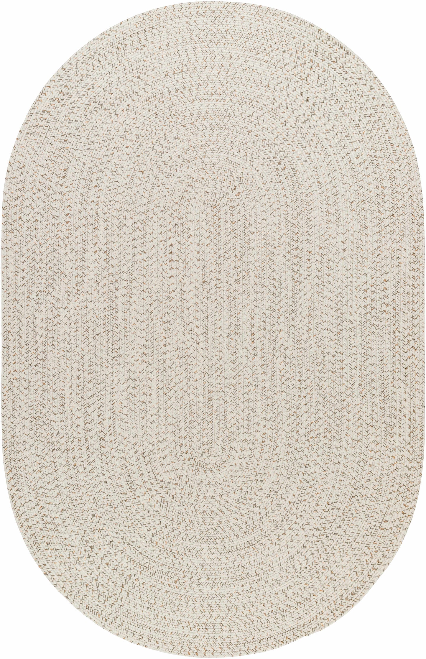 Beige Braided Faux Jute Outdoor Rug
