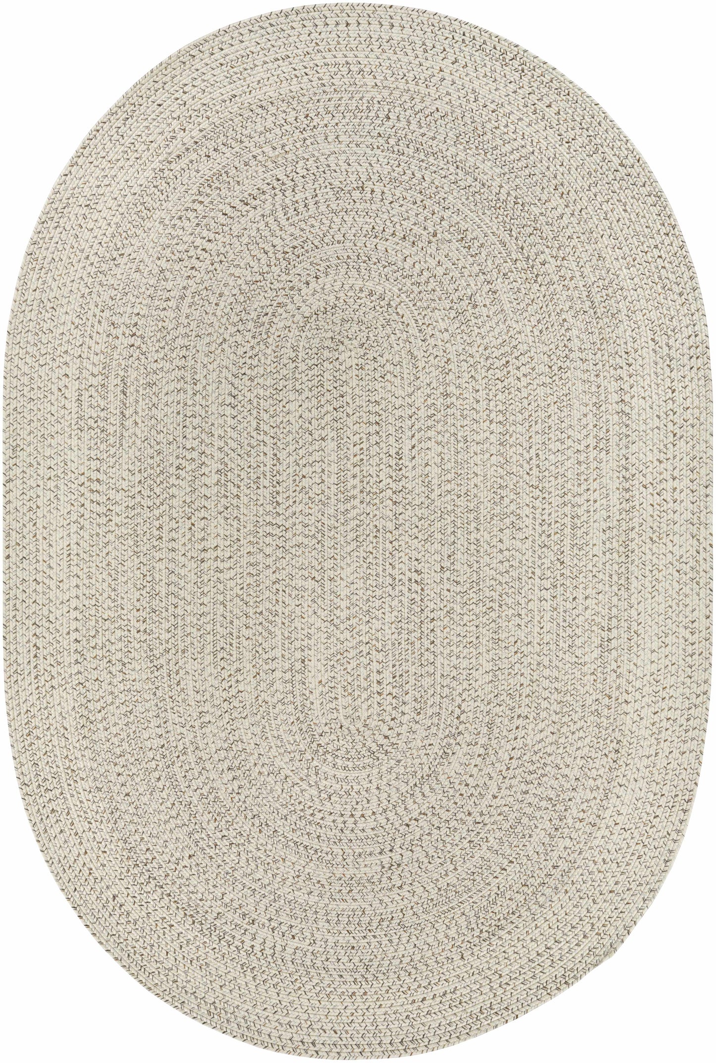 Beige Braided Faux Jute Outdoor Rug