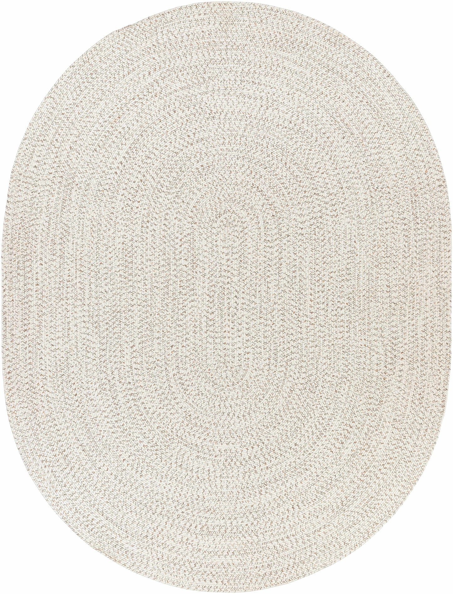 Beige Braided Faux Jute Outdoor Rug