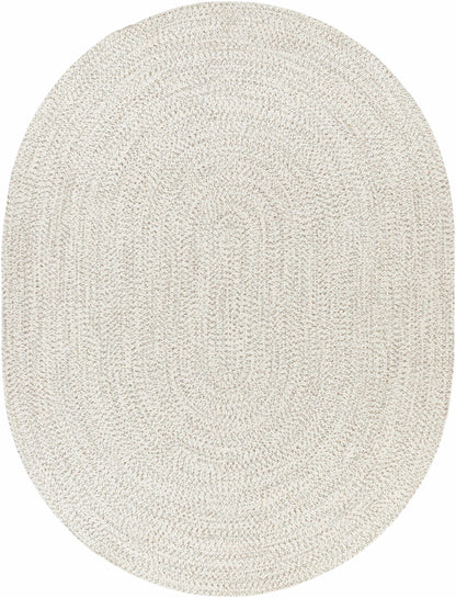 Beige Braided Faux Jute Outdoor Rug