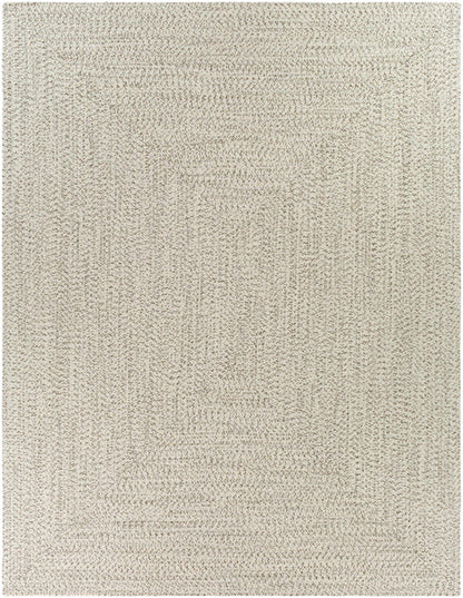 Beige Braided Faux Jute Outdoor Rug