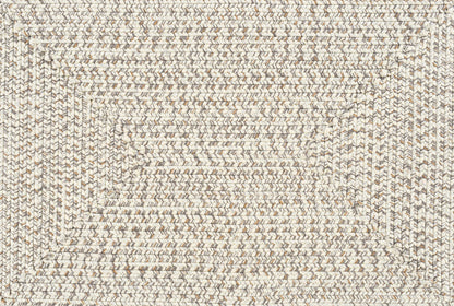 Beige Braided Faux Jute Outdoor Rug