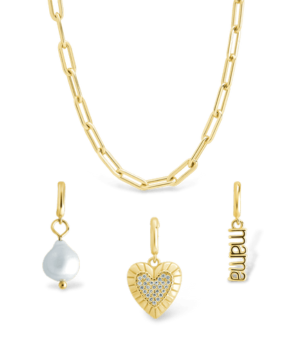 Mother's Day Charm Necklace Set