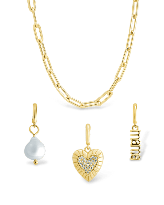 Mother's Day Charm Necklace Set