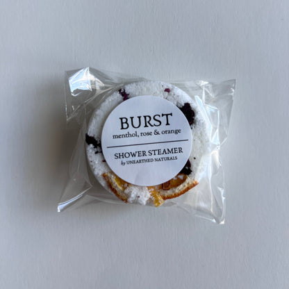 Burst - Menthol, Rose & Orange Shower Steamer