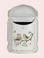 Vintage Farmhouse Wall-Mounted Post Box Mailbox Metal Letter Box Outdoor