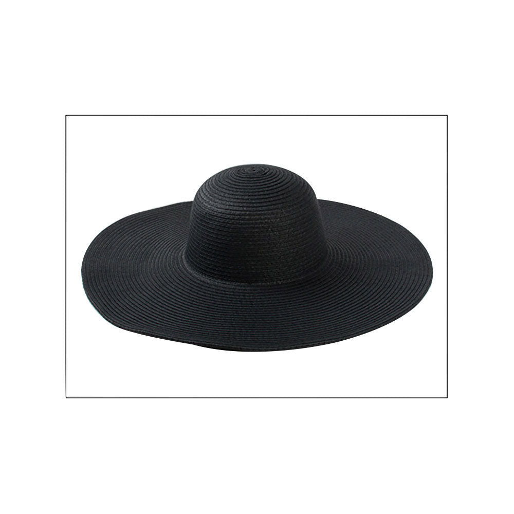 Women's Solid Floppy Straw Sun Hat