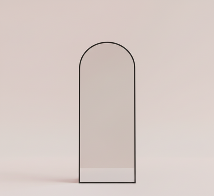 Full-Length Arched Floor Mirror with Stand - Multiple Size