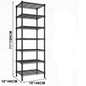 3/4/5/6/7/8 Tier Storage Shelves-Adjustable Wire Shelving Rack-Multi Sizes