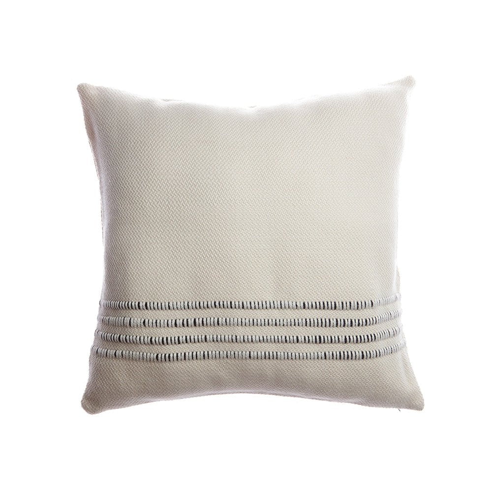 Merino Wool Striped Throw Pillow