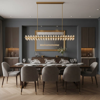 Brach Crystal Rectangular Chandelier