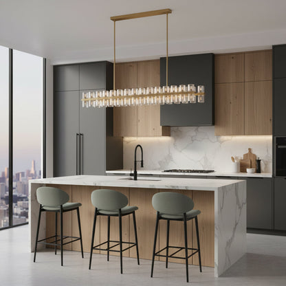 Brach Crystal Rectangular Chandelier