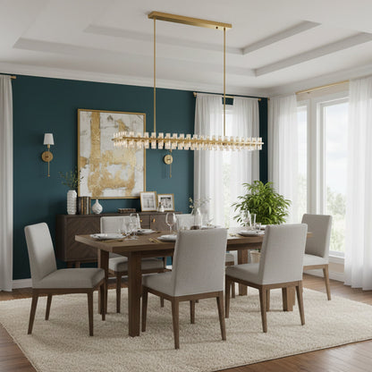 Brach Crystal Rectangular Chandelier