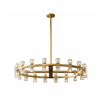 Brach Crystal Shades Round Chandelier