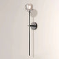 Faceted Crystal Brass Wall Sconce