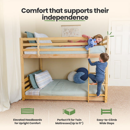 Solid Wood Kids Bunk Bed