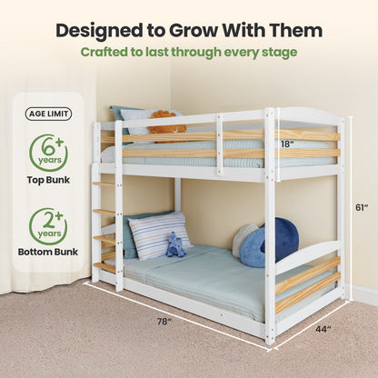 Solid Wood Kids Bunk Bed
