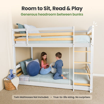 Solid Wood Kids Bunk Bed