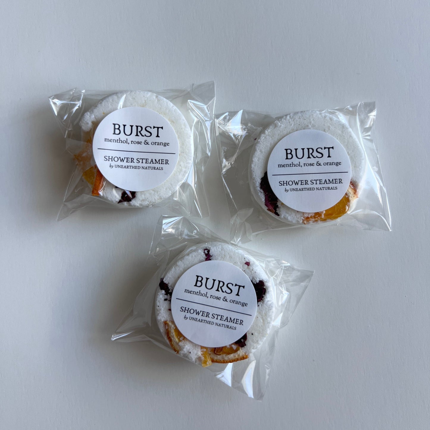 Burst - Menthol, Rose & Orange Shower Steamer