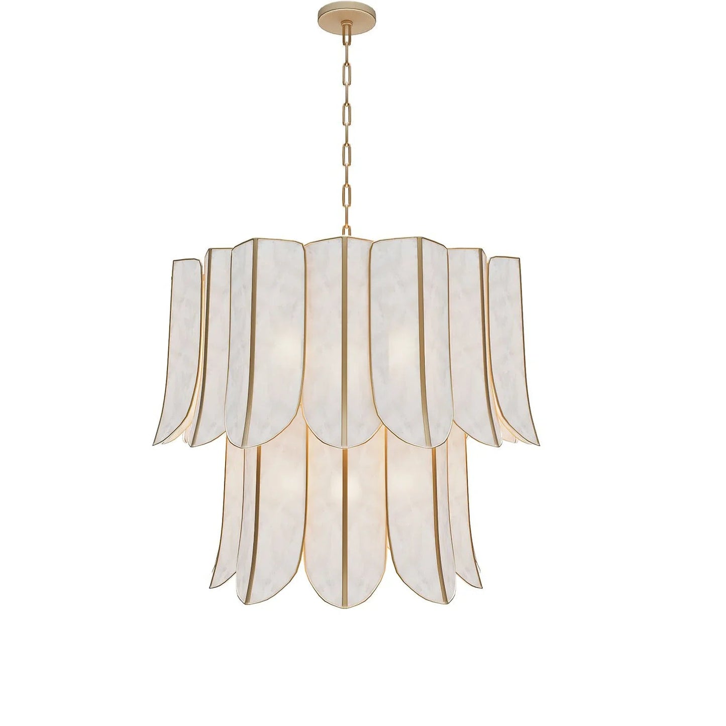 Cartagena Vintage Gold Leaf Chandelier