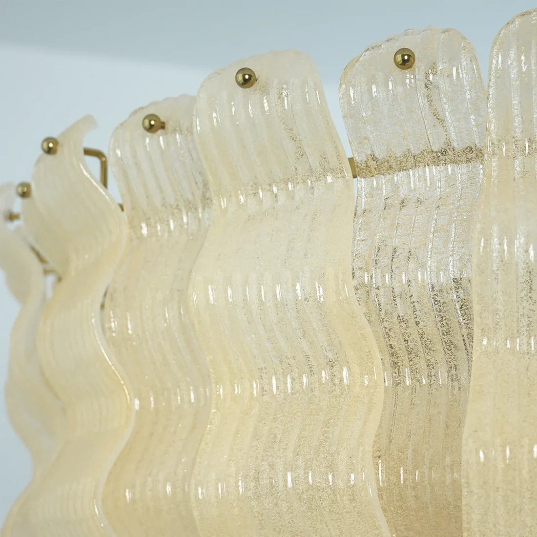Cascade Ribbed Glass Chandelier